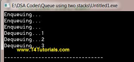 Image result for Queue Using Two Stacks in C