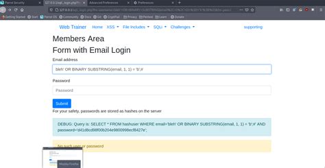 Toradh íomhá ar SQL Injecton