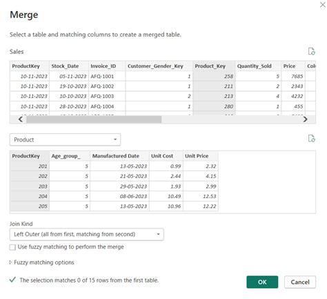 Toradh íomhá ar Merge Queries SQL