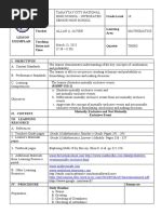 Image result for Detailed Lesson Plan About Distance Formula