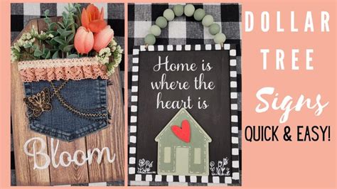 Toradh íomhá ar Dollar Tree Signs for Tables