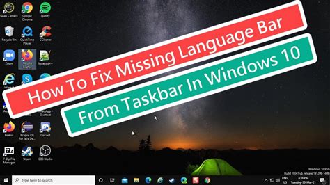 Image result for Taskbar No Language Icon