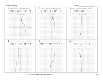 Afbeeldingsresultaten voor Cubic Functions Inlc Table Plotting Worksheet