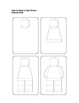 Image result for How to Draw a LEGO Man