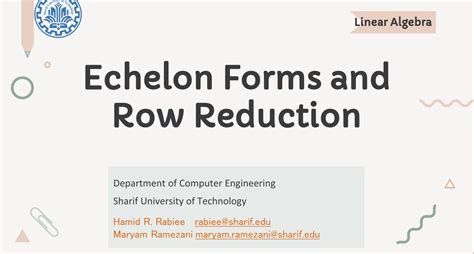 Toradh íomhá ar Linear Algebra Lectures