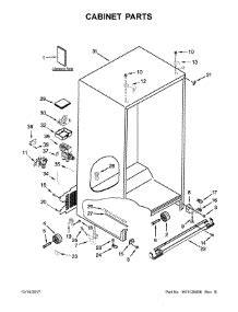 Image result for Wrs588fihz00 Whirlpool Refrisdgerator Parts Diagram