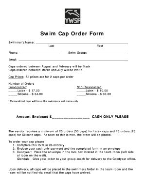 Swim Cap Order Form に対する画像結果