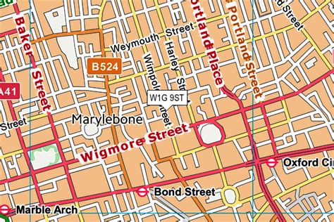 Image result for W1G Postcode Map
