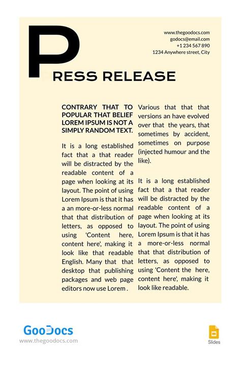 Toradh íomhá ar How to Write a Press Release