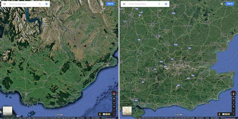 Image result for Google Earth vs Microsoft Maps
