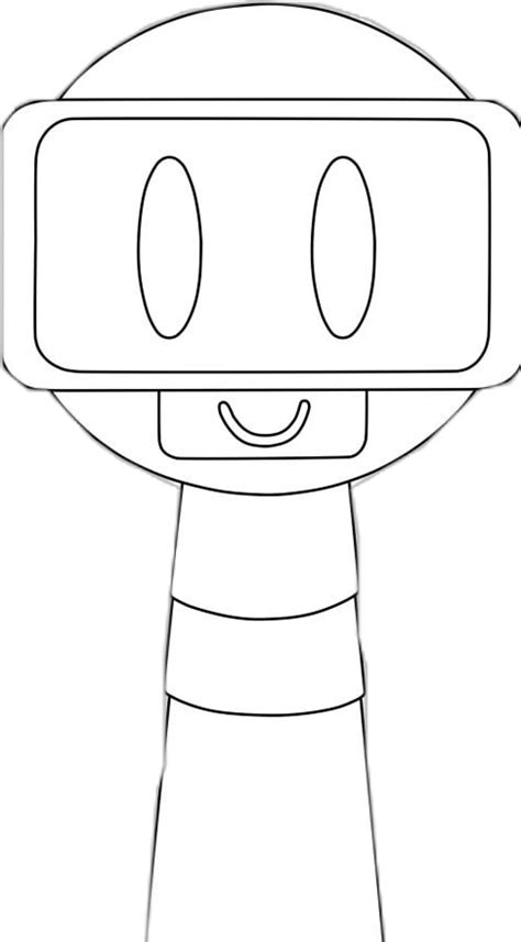 Sprunki Horror Fun Bot Coloring Pages に対する画像結果