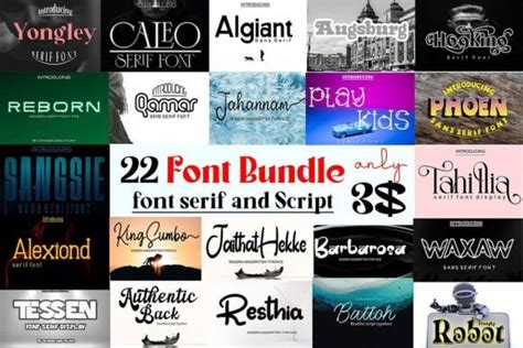 Serif Script Font に対する画像結果