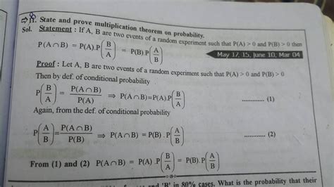 Afbeeldingsresultaten voor Multiplication Theorem of Probability