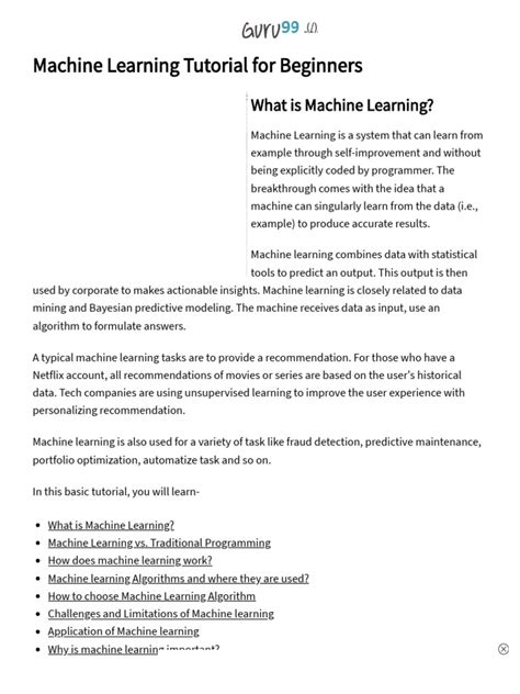 Image result for Machine Learning Tutorial for Beginners