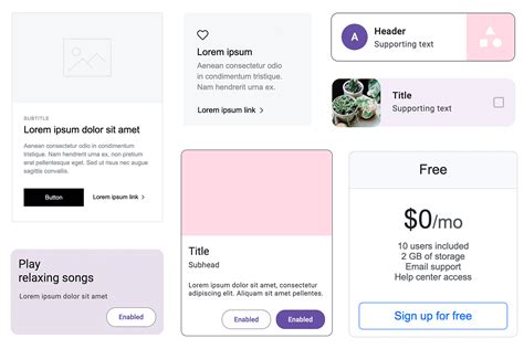Afbeeldingsresultaten voor Text Only Card UI
