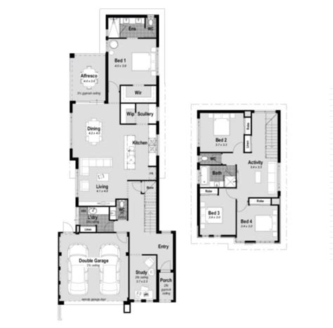 Image result for 10M Frontage Home Designs with Double Garage in South Australia