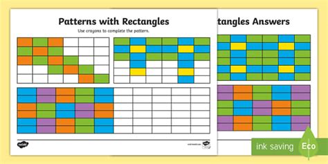 Rectangle Square Pattern Sequences に対する画像結果