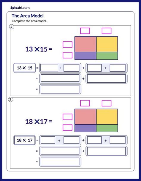 Image result for Area Model Math Multiplication