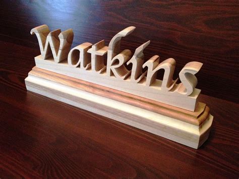 Scroll Saw Name Patterns