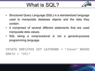 Image result for Dynamic and Embedded SQL
