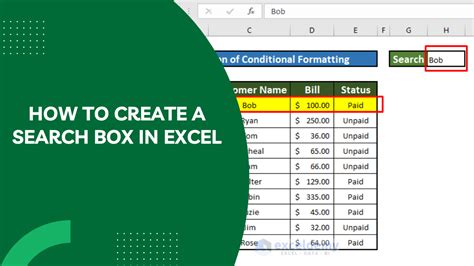 Image result for How to Create Search Box in Excel