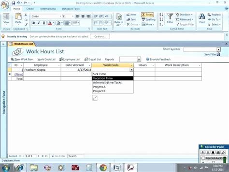 Image result for Microsoft Access Work Order Database