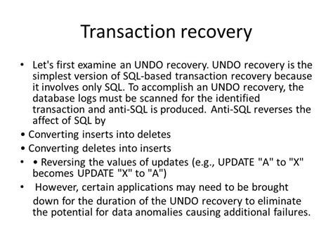 Image result for Database Trasnaction Recovery
