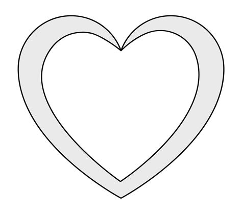 Image result for Printable Heart Cut Out Template
