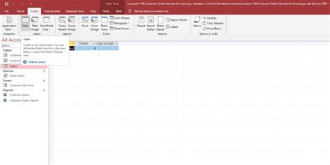 Image result for How to Create Database Using Access
