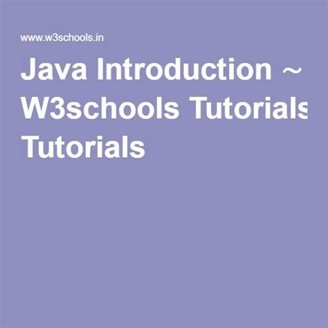 Java for Beginners W3Schools に対する画像結果
