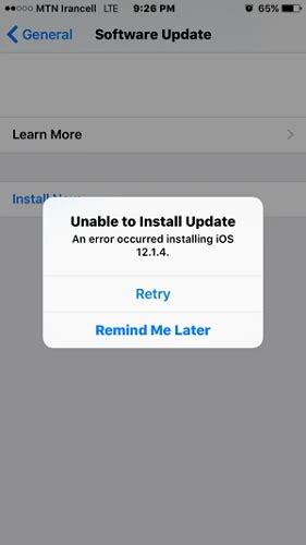 Image result for iOS System Error
