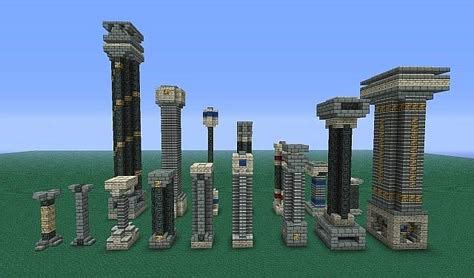 Image result for Simple Column Design Minecraft