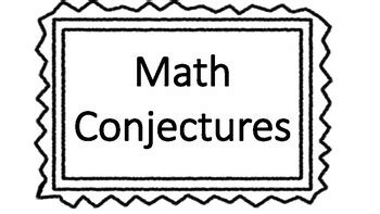 Image result for Conjecture in Math Worksheet