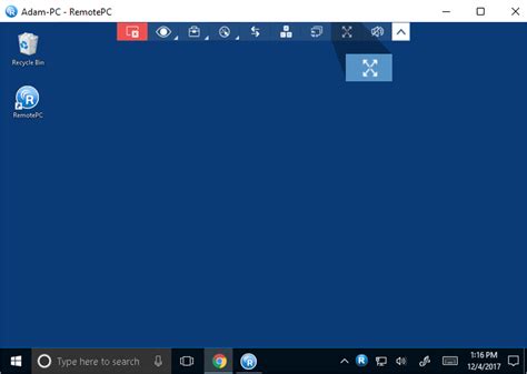 Remote Desktop Screen に対する画像結果