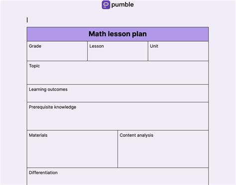 Math Bridges Lesson Plan Template-க்கான படிம முடிவு