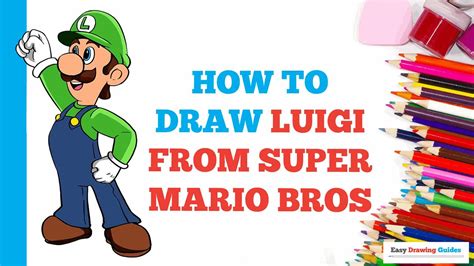 Toradh íomhá ar Drawing Tutorial How to Draw Luigi
