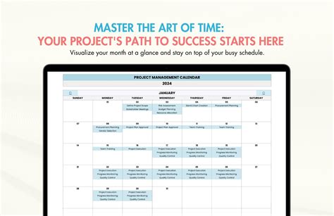 Image result for Project Management Calendar Excel Simple