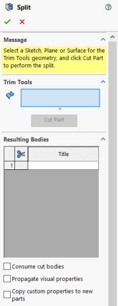 Toradh íomhá ar SolidWorks Fixture Split