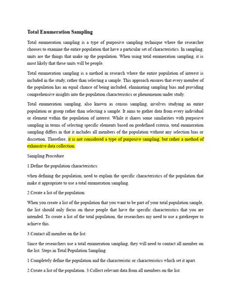 Total Enumeration Sampling Formula に対する画像結果