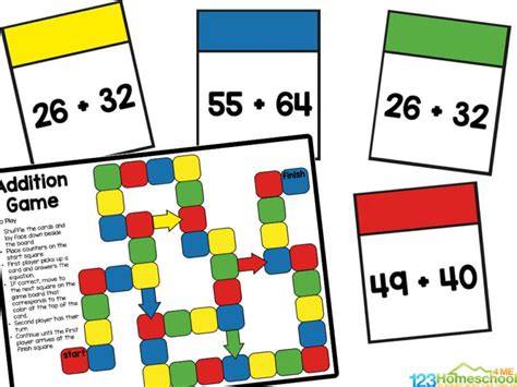 Image result for 2-Digit Addition Games Printable