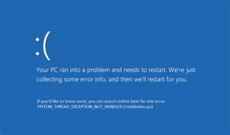 Image result for Blue Screen Stop Code System Thread Exception Not Handled