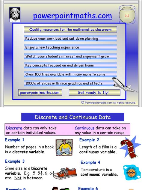 Discrete vs Continuous Data Graph に対する画像結果