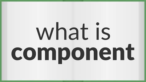 Image result for Components Meaning