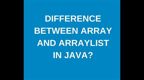 Image result for Difference Between Array And Array List