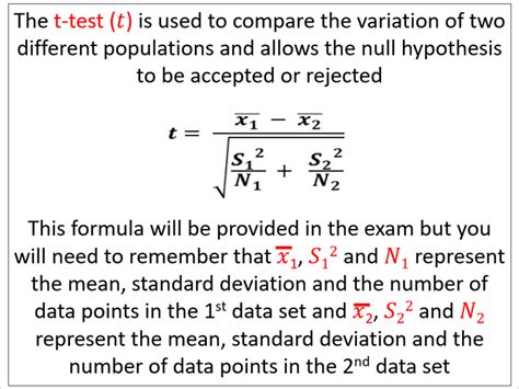 Image result for Two-Sided T-Test Formula