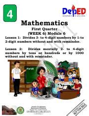 Image result for Mathematics Grade 4 Module 1 Quarter 1