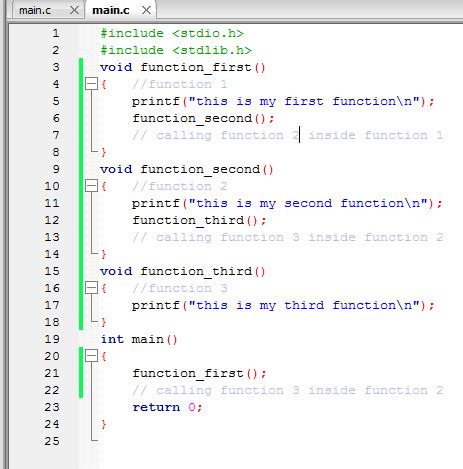 Image result for Nested Functions C