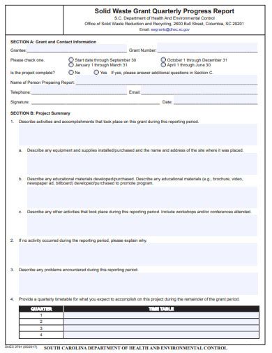 Image result for Quarterly Progress Report Sample PDF