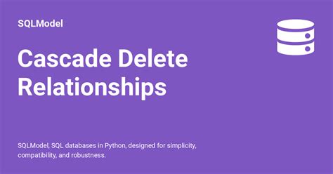 Delete Cascade SQL Server に対する画像結果