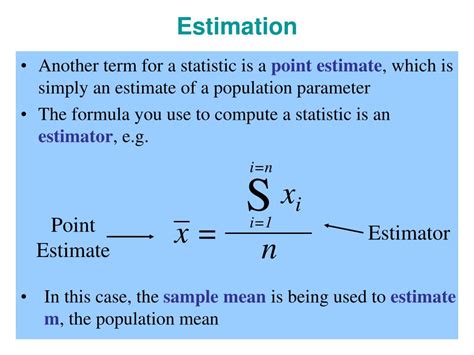 Afbeeldingsresultaten voor Estimation Statistics Formula